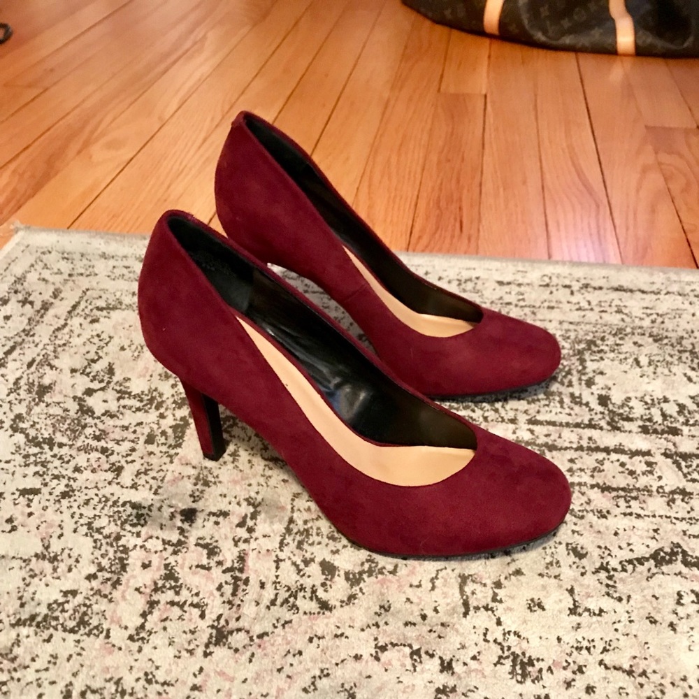 Kelly and Katie burgundy heels